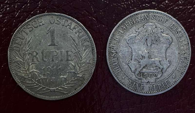 GERMAN EAST AFRICA ONE RUPIEN 1902/11