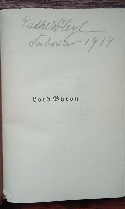 Lord Byron (German) 1913