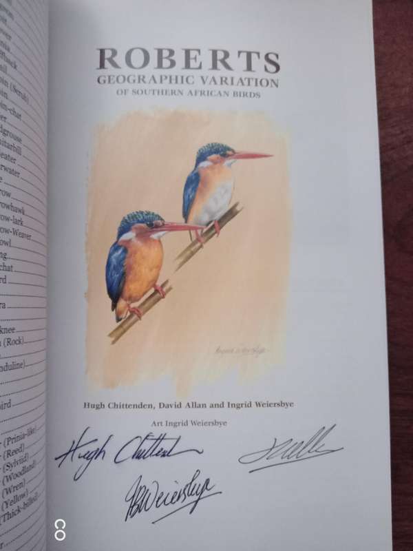 Roberts Geographic Variation of Southern African Birds