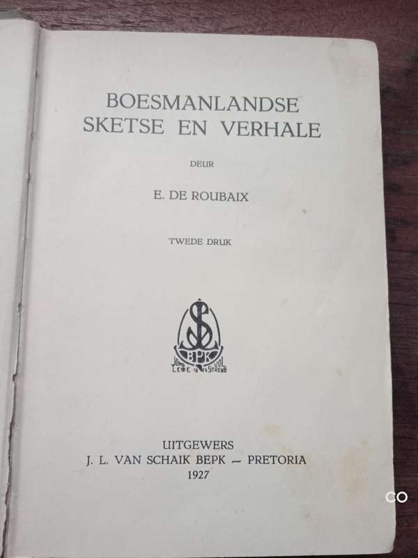 Boesmanlandse Sketse en Verhale - E. De Roubaix