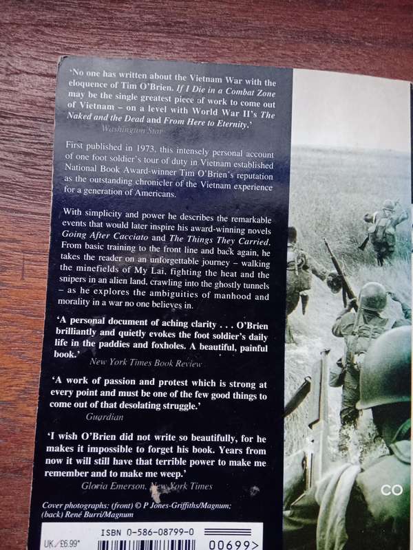 If I die in a combat zone - Tim O'Brien