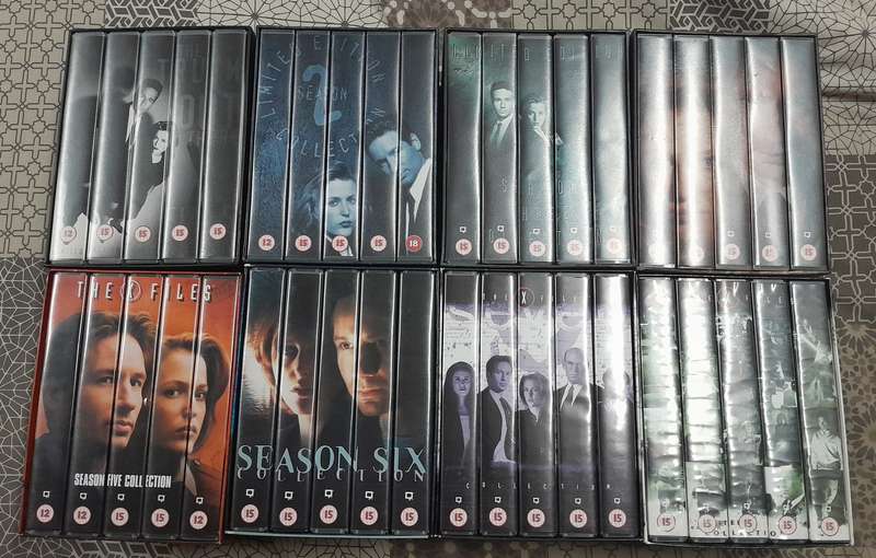 The X-Files Seasons 1 to 8 VHS (box sets of 40 cassettes)