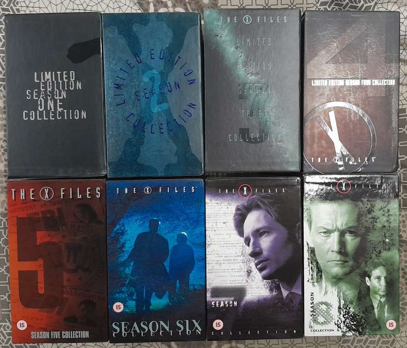 The X-Files Seasons 1 to 8 VHS (box sets of 40 cassettes)