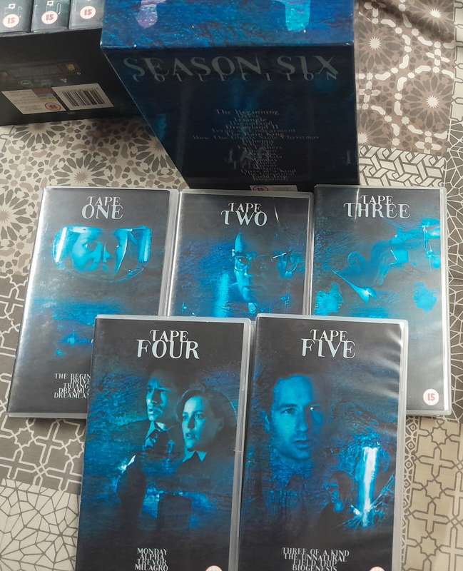 The X-Files Seasons 1 to 8 VHS (box sets of 40 cassettes)