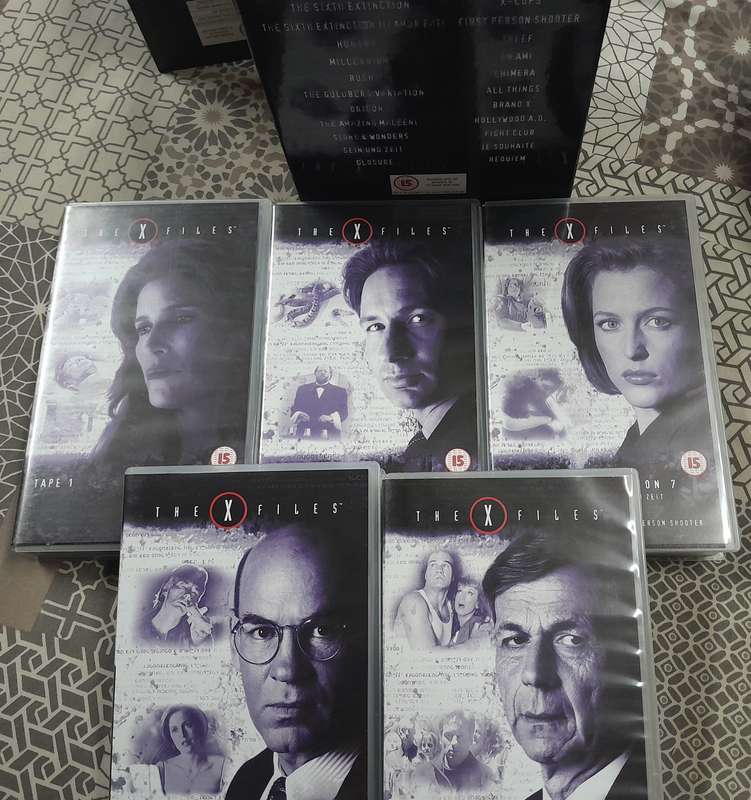 The X-Files Seasons 1 to 8 VHS (box sets of 40 cassettes)