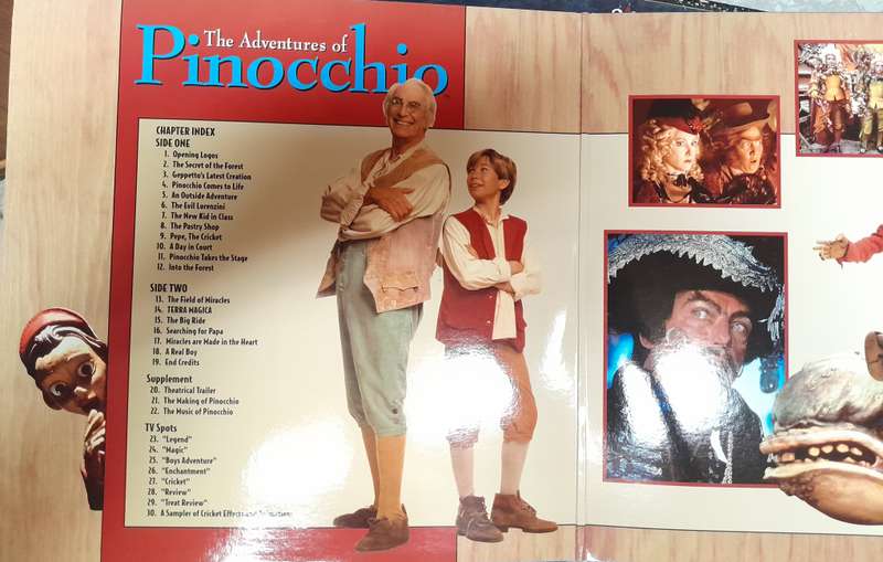 *Reduced* Pinocchio laserdisc (Magic Art edition, Martin Landau)