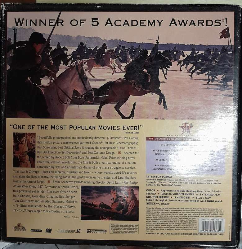 *Reduced* Doctor Zhivago Laserdisc 30th anniversary edition (4 disc set incl booklet