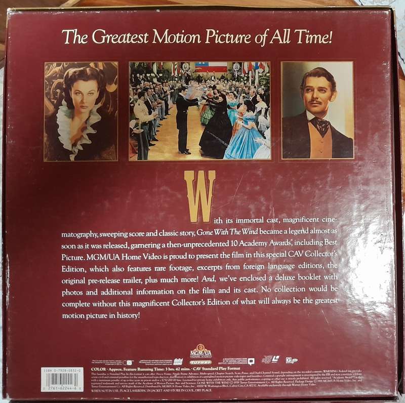 *Reduced* Gone With The Wind Laserdisc (5 disc set, incl booklet)