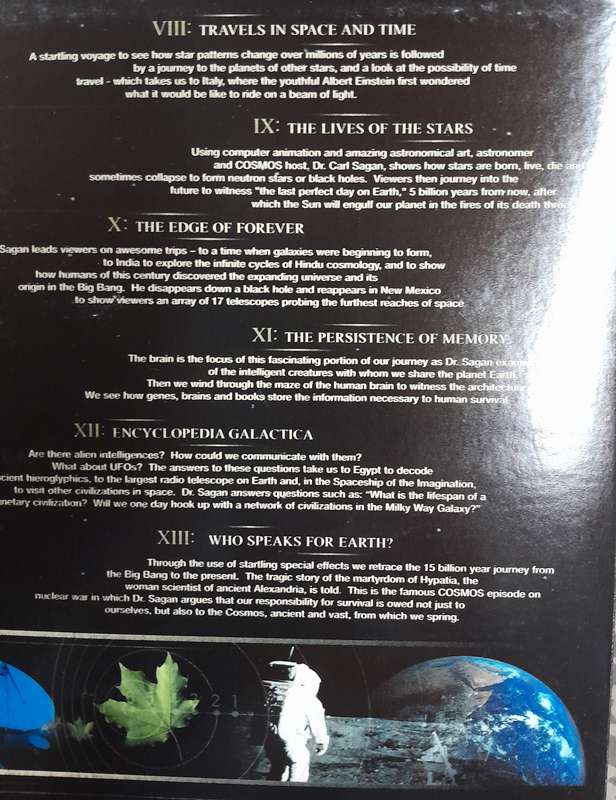 Carl Sagan's Cosmos. Complete series dvd (7 disc set)