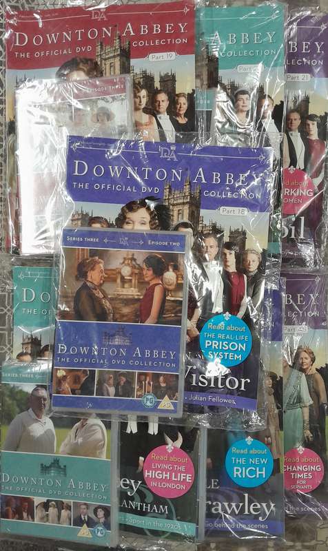 Downton Abbey 7 dvd and magazines bundle