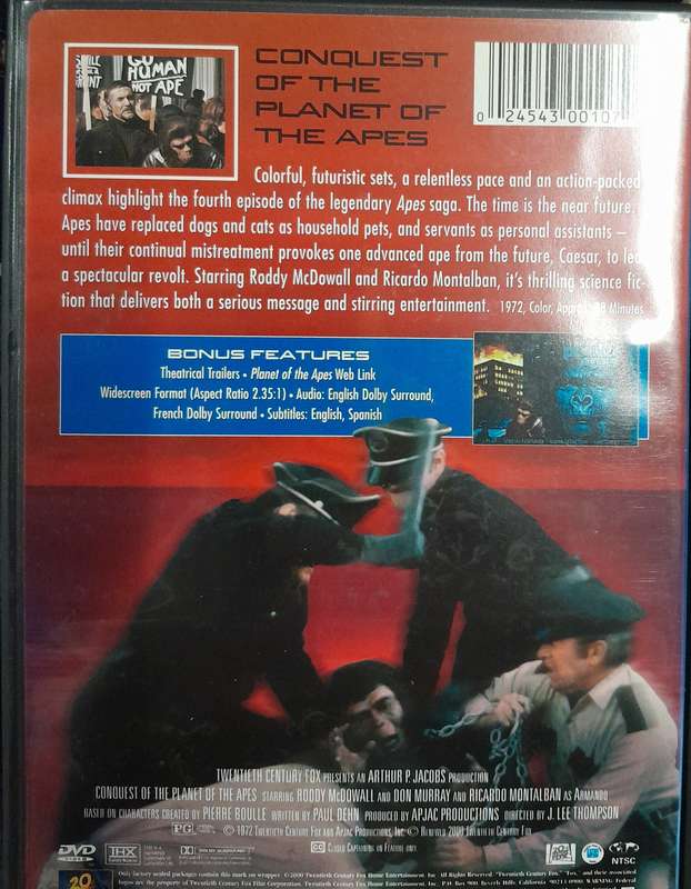 Planet of the Apes - The Evolution collection 6 DVD set