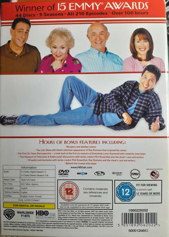 Everybody Loves Raymond - Complete series DVD box set (Seasons 1 to 9, 44 discs)