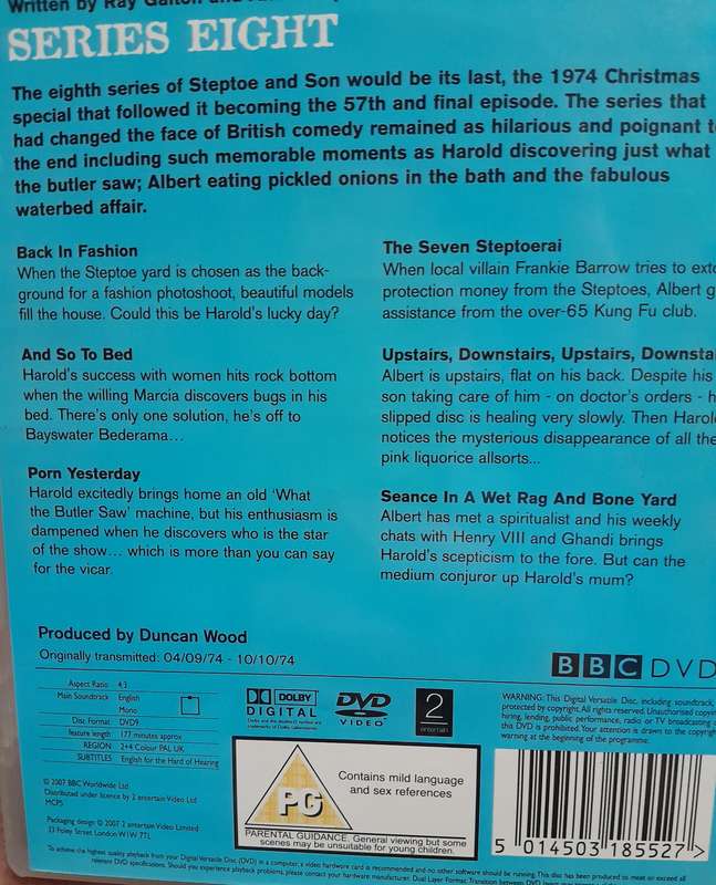Steptoe & Son - Complete series DVD collection (15 discs)