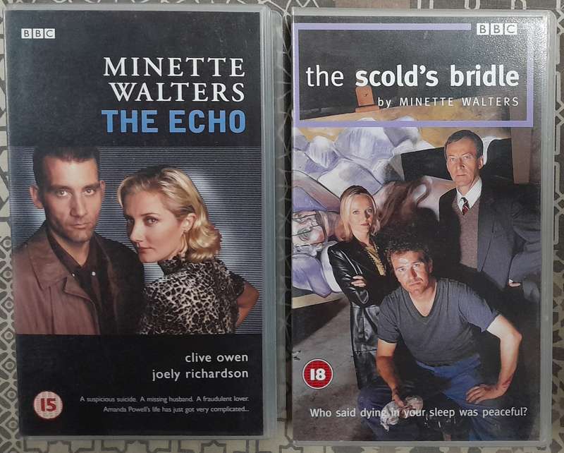 Minette Walters - The Echo and The Scold's Bridle 2 x VHS bundle