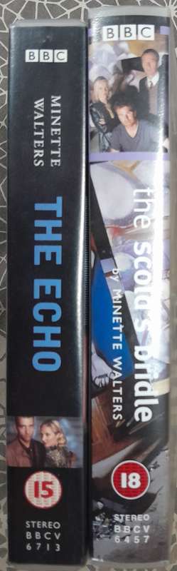 Minette Walters - The Echo and The Scold's Bridle 2 x VHS bundle