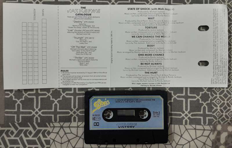 Jacksons - Victory cassette