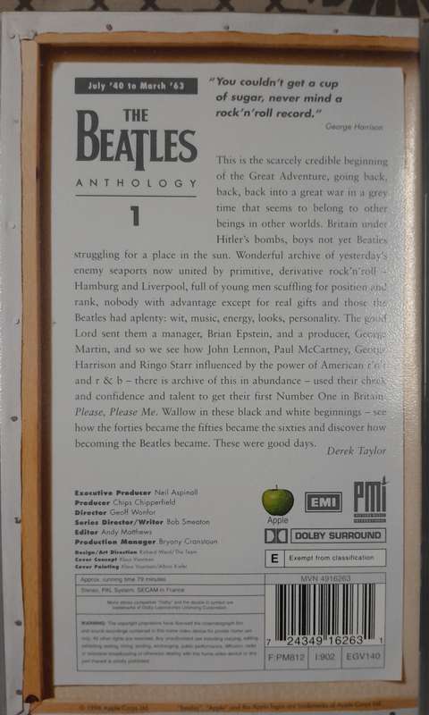 The Beatles - Anthology 8 x VHS Box Set