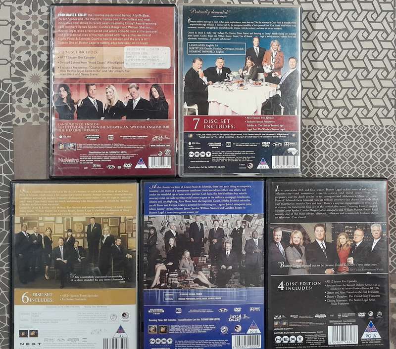 Boston Legal - (2nd set) Complete series (5 seasons, dvd bundle)