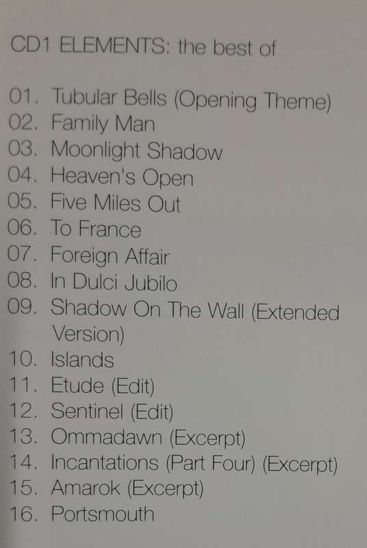 Mike Oldfield - Elements Gift Pack (2CD plus DVD)