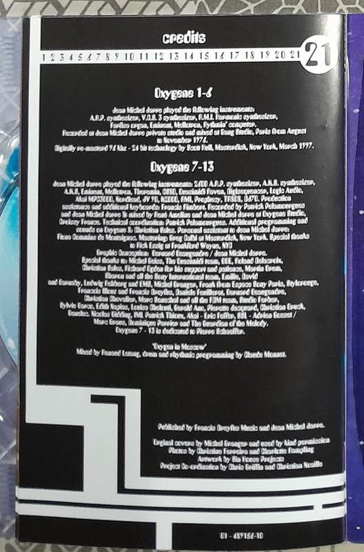Jean Michel Jarre - Complete Oxygene (Parts 1 to 13) Ltd Edition 2CD set