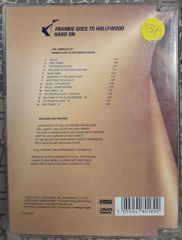 Frankie Goes To Hollywood- Hard On (The Best of) DVD