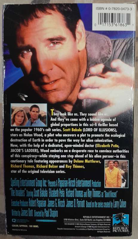 The Invaders (2 x NTSC VHS cassettes)