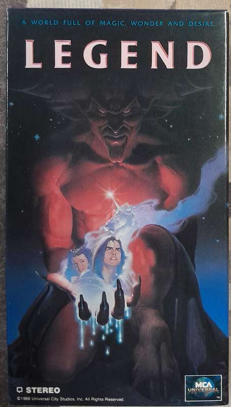 Legend VHS (NTS format) Tom Cruise, Mia Sara, Tim Curry