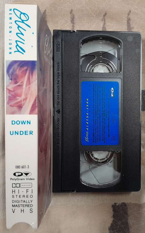 Olivia Newton-John "Down Under" VHS cassette (NTSC format)
