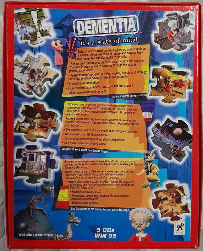 Dementia - It's A State of Mind. PC Big Box Adventure Game