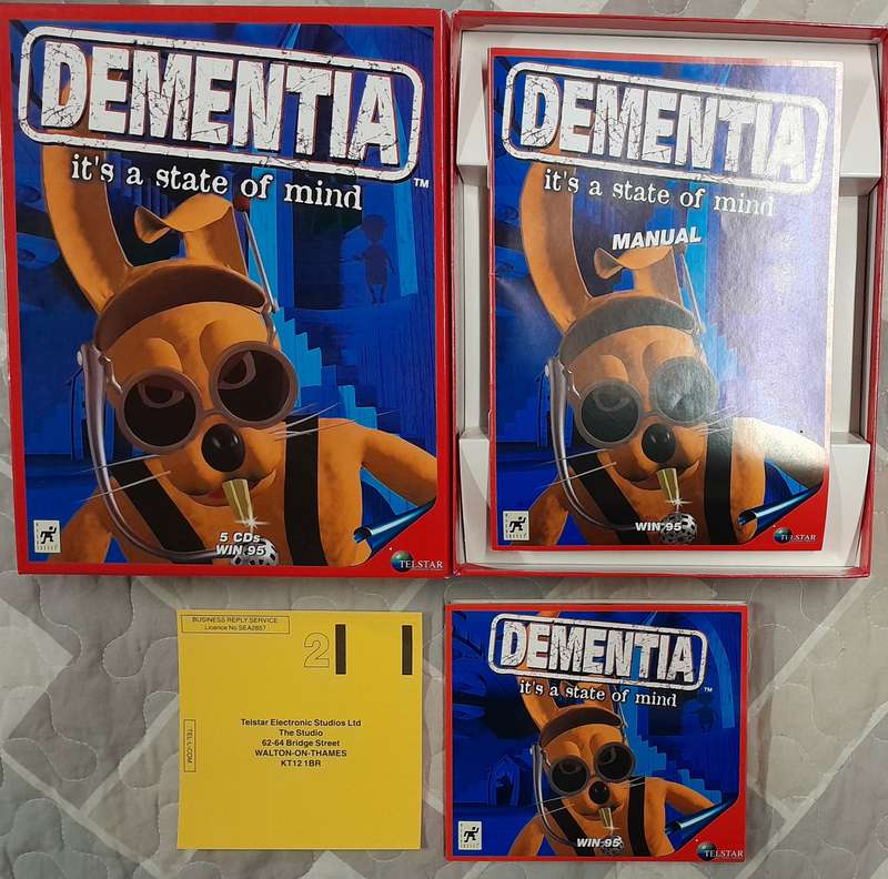 Dementia - It's A State of Mind. PC Big Box Adventure Game