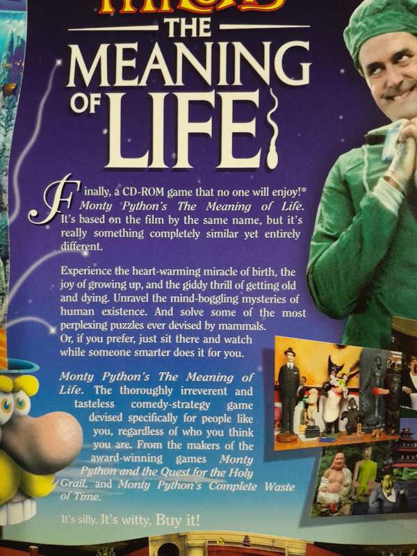 Monty Python - The Meaning of Life PC Big Box game