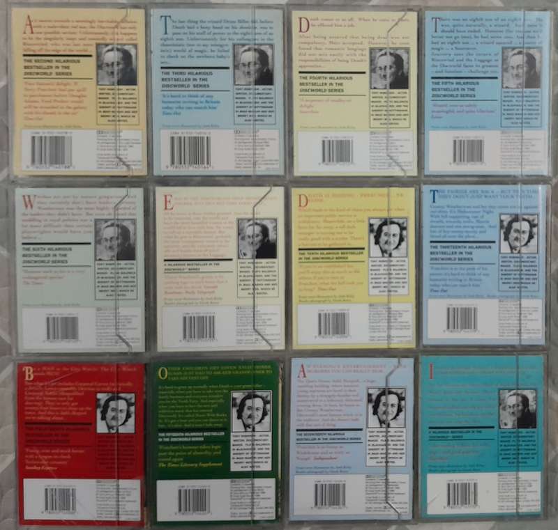 Terry Pratchett - set of 13 Discworld novels as audio books (2 tapes per book for 12 and 8 for 1)