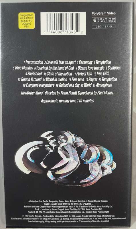 The New Order Story VHS