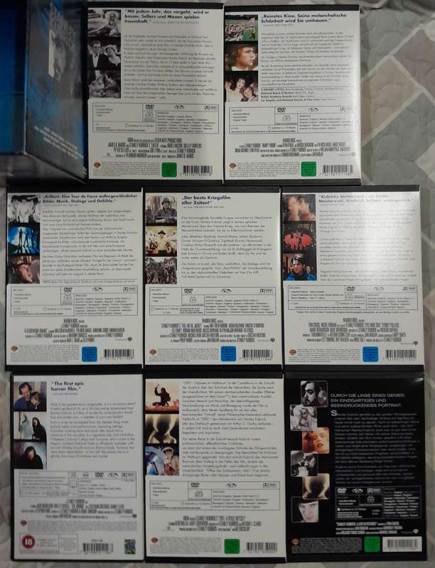 The Stanley Kubrik Collection 8 DVD box set