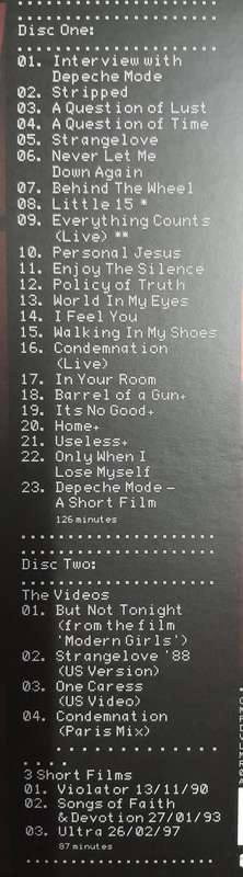 Depeche Mode Limited Edition 2 DVD Box Set (One Night in Paris / The Videos 86 - 98)