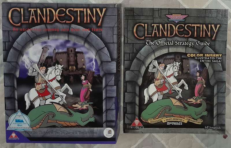 Clandestiny Big Box PC Adventure Game bundled with the Official Strategy Guide