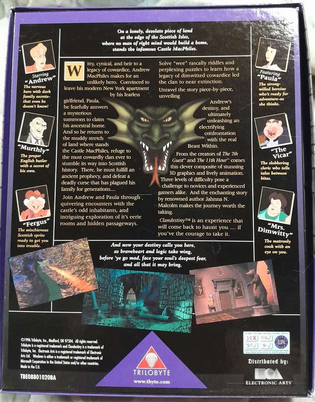 Clandestiny Big Box PC Adventure Game bundled with the Official Strategy Guide