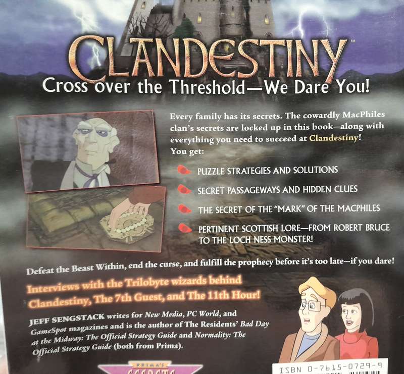 Clandestiny Big Box PC Adventure Game bundled with the Official Strategy Guide
