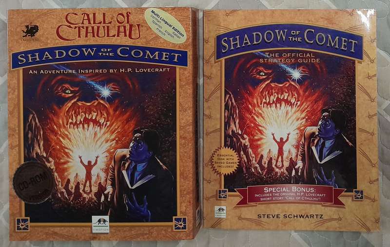 Shadow of the Comet Big Box PC Adventure Game (Call of Cthulu) bundled with Official Strategy Guide
