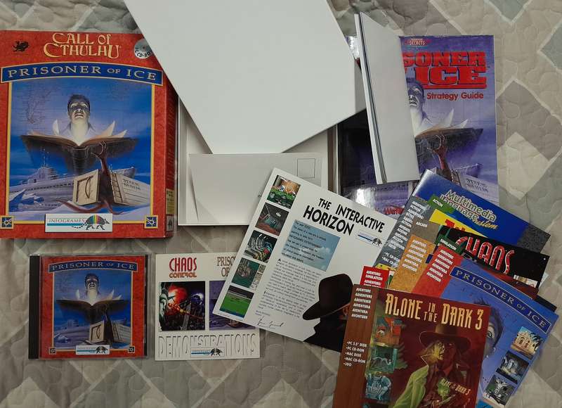 Prisoner of Ice Big Box PC Adventure Game (Call of Cthulu) bundled with Official Strategy Guide