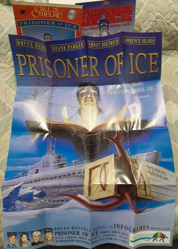 Prisoner of Ice Big Box PC Adventure Game (Call of Cthulu) bundled with Official Strategy Guide