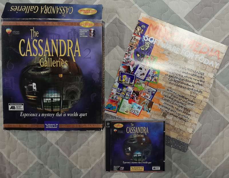 The Cassandra Galleries Big Box PC Adventure Game