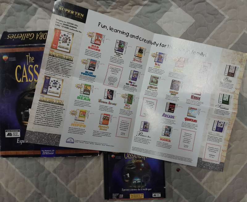 The Cassandra Galleries Big Box PC Adventure Game