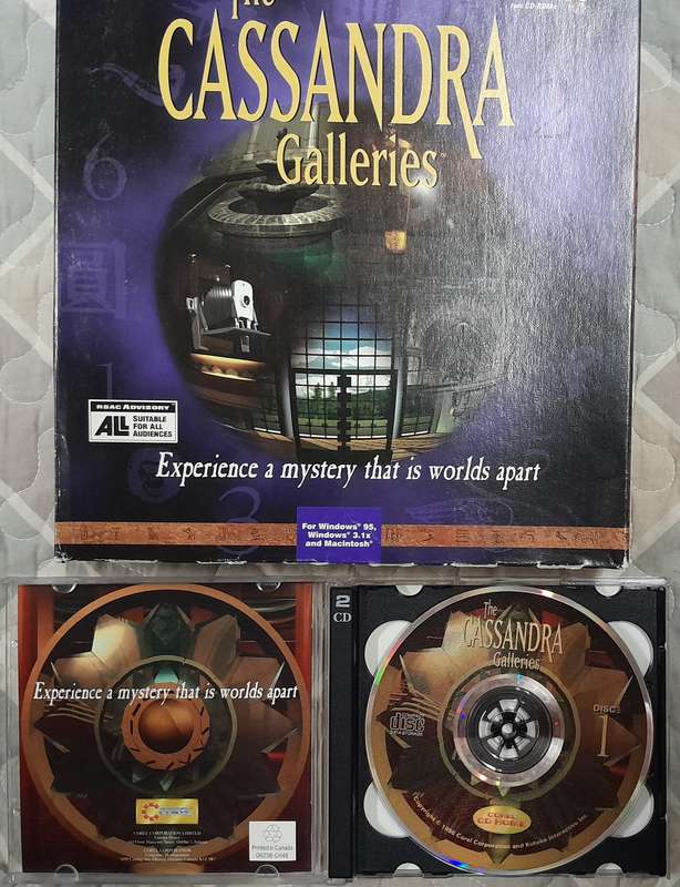 The Cassandra Galleries Big Box PC Adventure Game