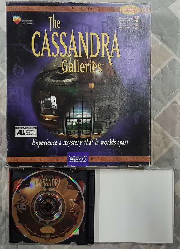 The Cassandra Galleries Big Box PC Adventure Game