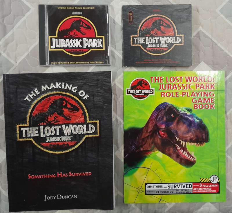 Jurassic Park and The Lost World 2CD Bundle with 2 Books