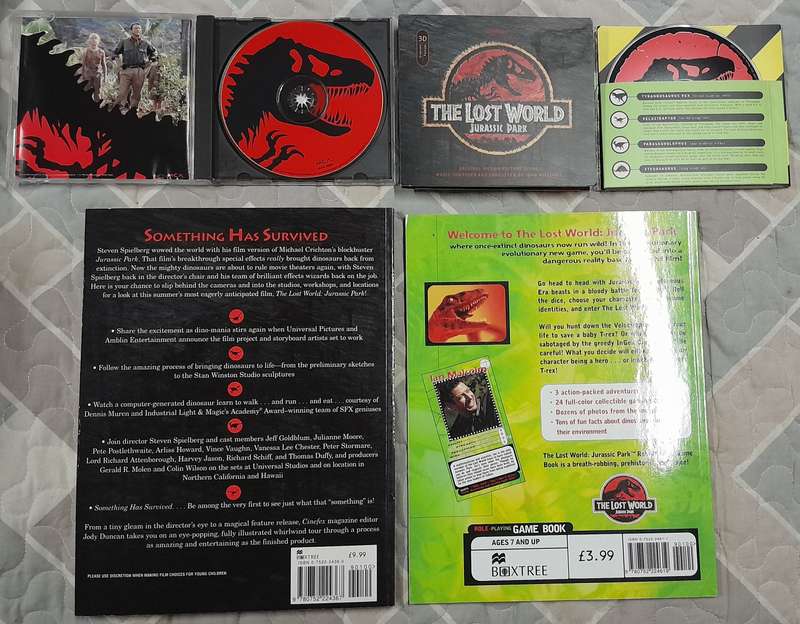 Jurassic Park and The Lost World 2CD Bundle with 2 Books