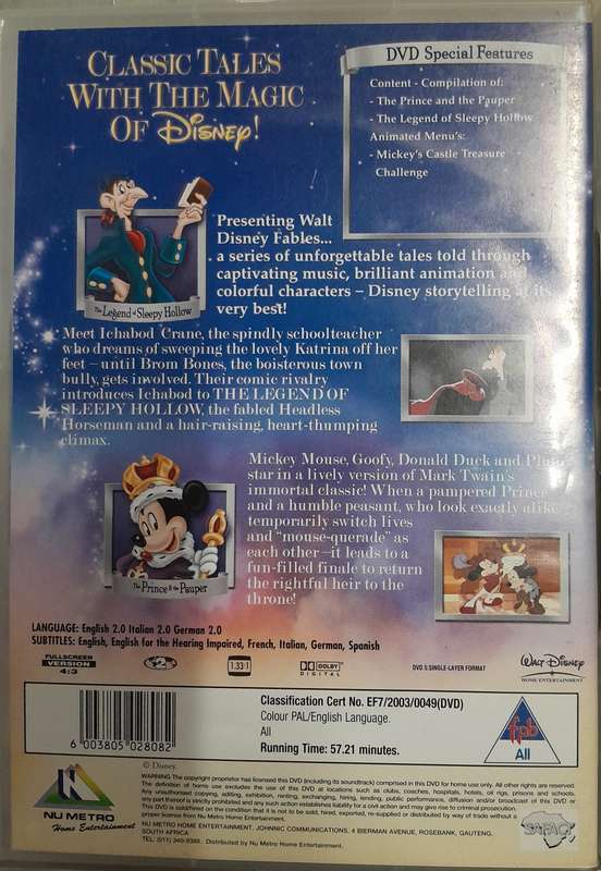 Disney Fables volumes 1 to 5 DVD bundle