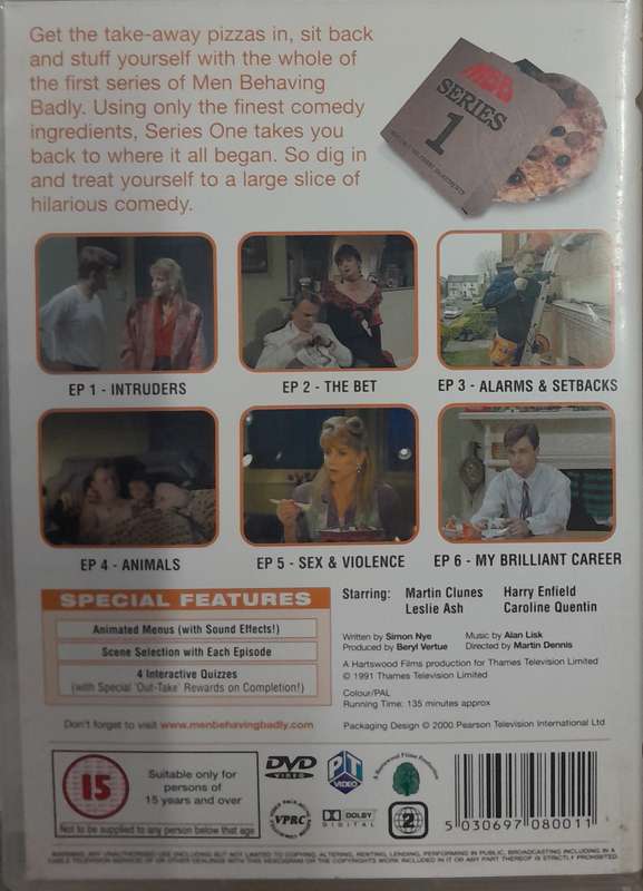 Men Behaving Badly - DVD bundle Series 1 to 6 PLUS "Last Orders" DVD and "Best of" book