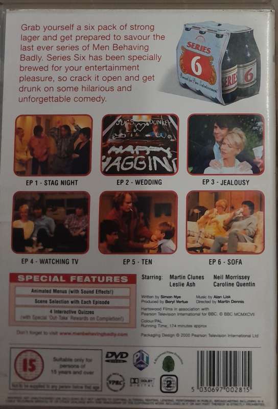 Men Behaving Badly - DVD bundle Series 1 to 6 PLUS "Last Orders" DVD and "Best of" book